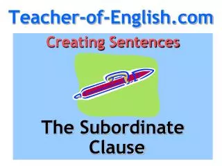 teacher of english com