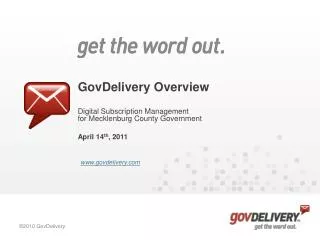 GovDelivery Overview