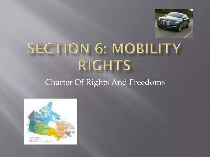 section 6 mobility rights