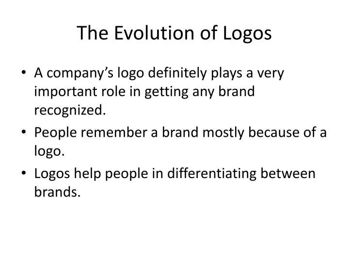 the evolution of logos