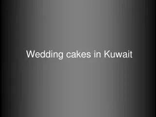 Wedding cakes in Kuwait