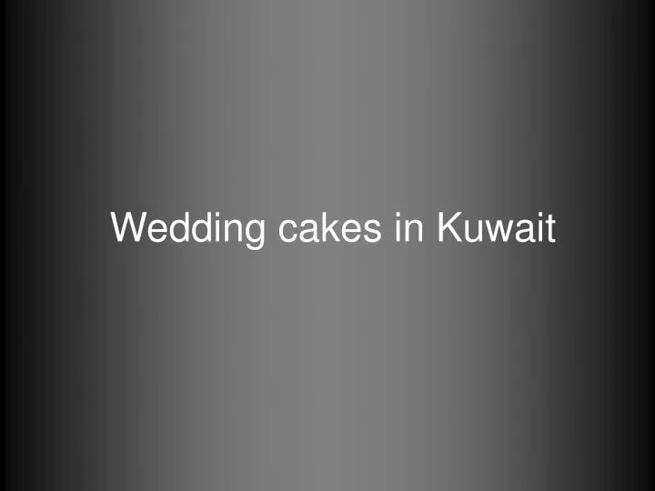 wedding cakes in kuwait