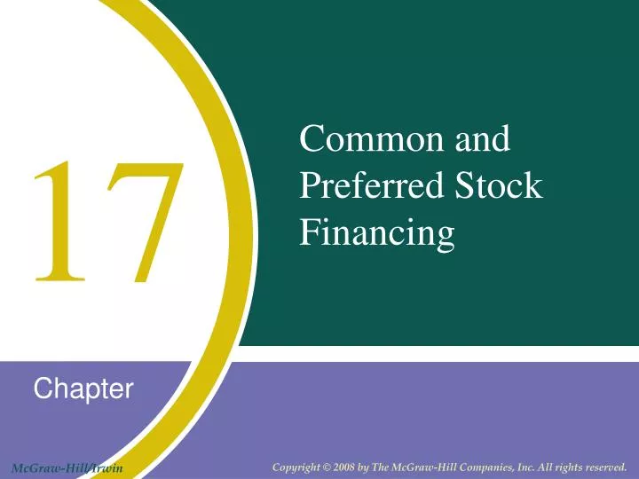 common and preferred stock financing