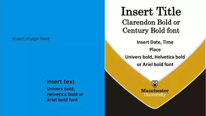 insert title clarendon bold or century bold font