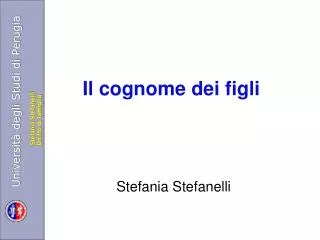 il cognome dei figli