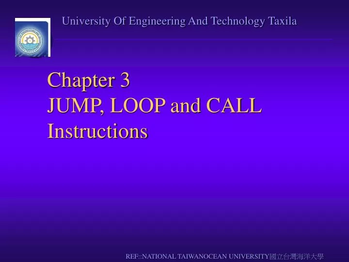 chapter 3 jump loop and call instructions