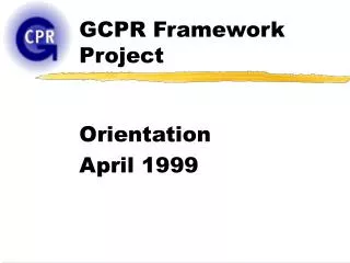 GCPR Framework Project