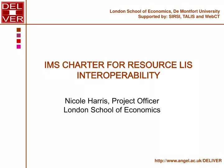 ims charter for resource lis interoperability