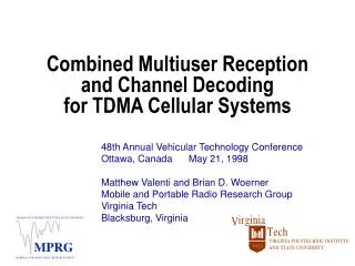 Combined Multiuser Reception and Channel Decoding for TDMA Cellular Systems