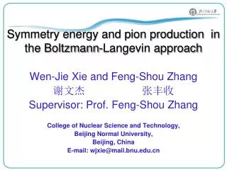 Symmetry energy and pion production in the Boltzmann-Langevin approach