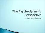 The Psychodynamic Perspective