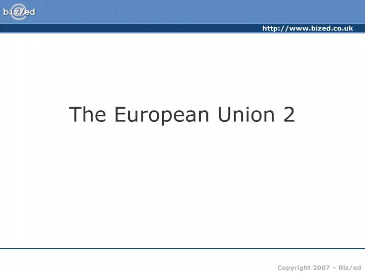 the european union 2