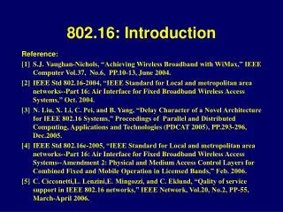 802.16: Introduction