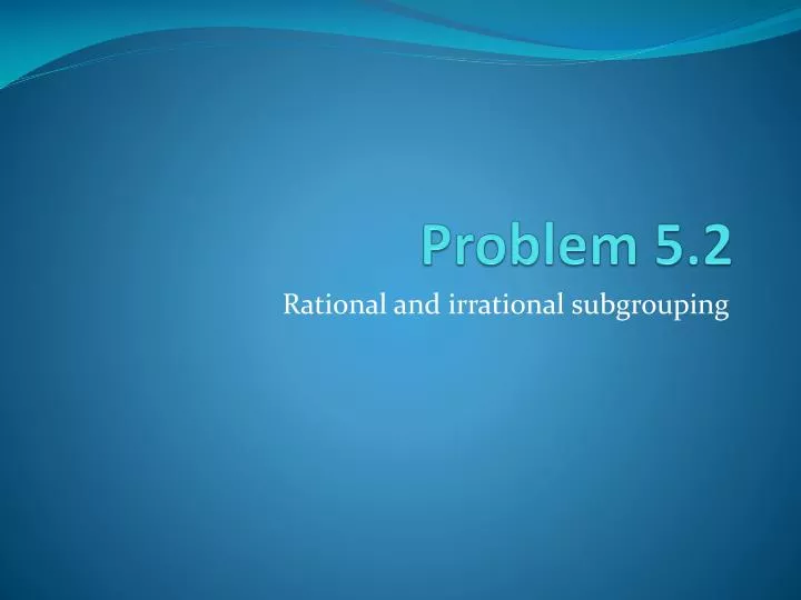 problem 5 2