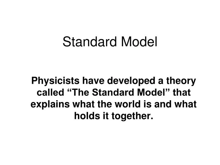 standard model