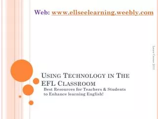 Using Technology in The EFL Classroom