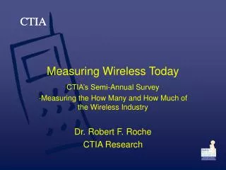 Measuring Wireless Today