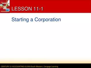 LESSON 11-1