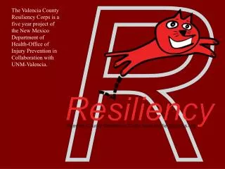 Resiliency: The ability to recovery from challenges and be safe, healthy, and successful.