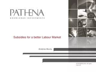 Subsidies for a better Labour Market