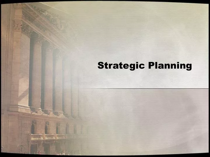 strategic planning