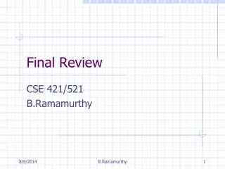 final review