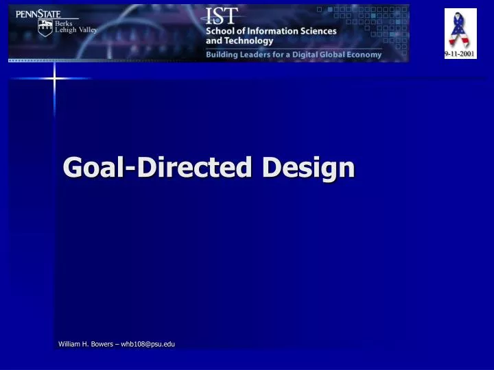 goal directed design