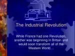 The Industrial Revolution - slide 1