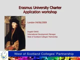 Erasmus University Charter Application workshop