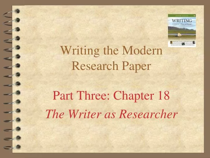 writing the modern research paper