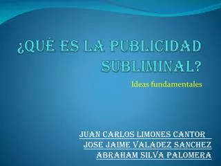 qu es la publicidad subliminal