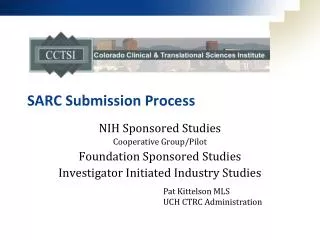 SARC Submission Process