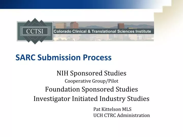 sarc submission process