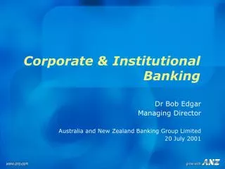 Corporate &amp; Institutional Banking