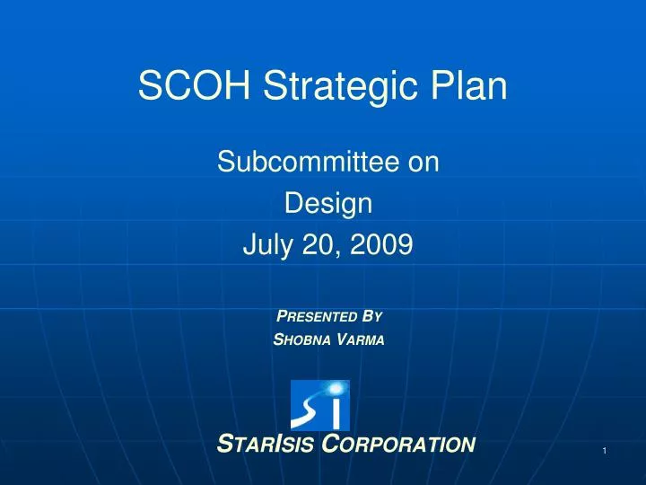 scoh strategic plan