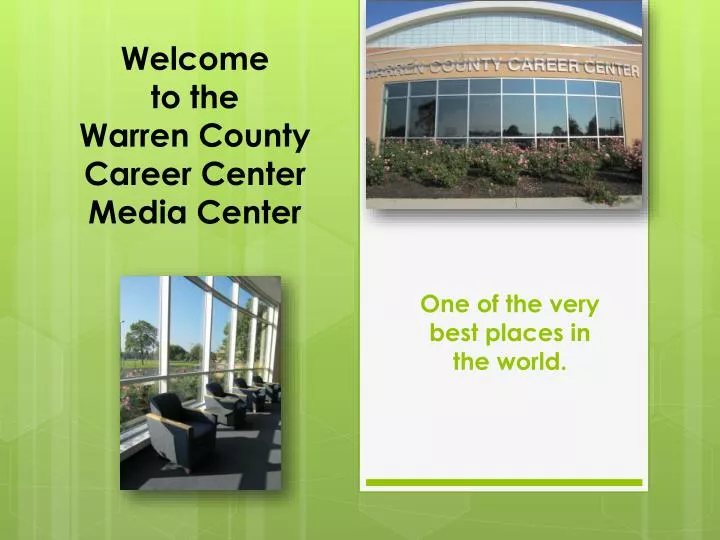 welcome to the warren county career center media center
