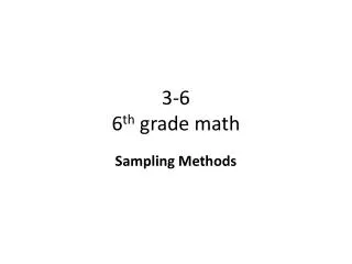 3-6 6 th grade math