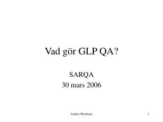 vad g r glp qa