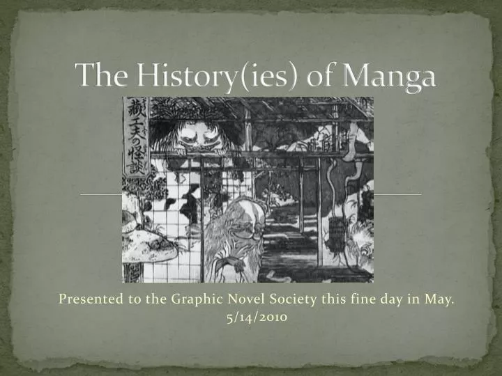 the history ies of manga