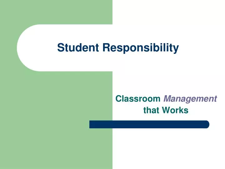 student responsibility