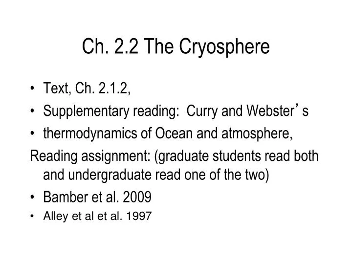 ch 2 2 the cryosphere