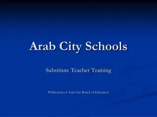 Arab City Schools