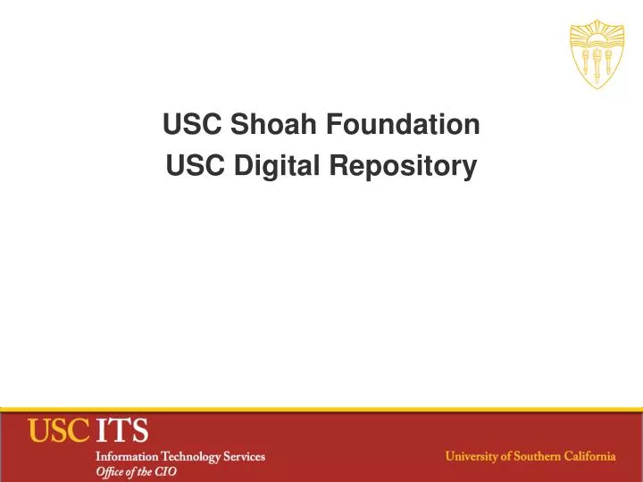 usc shoah foundation usc digital repository