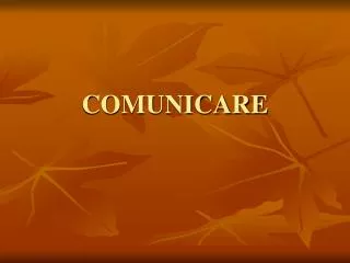 comunicare