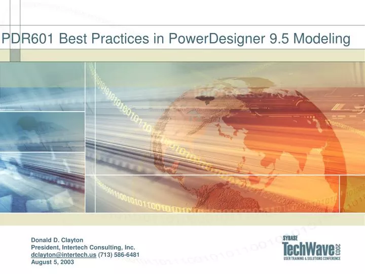 pdr601 best practices in powerdesigner 9 5 modeling