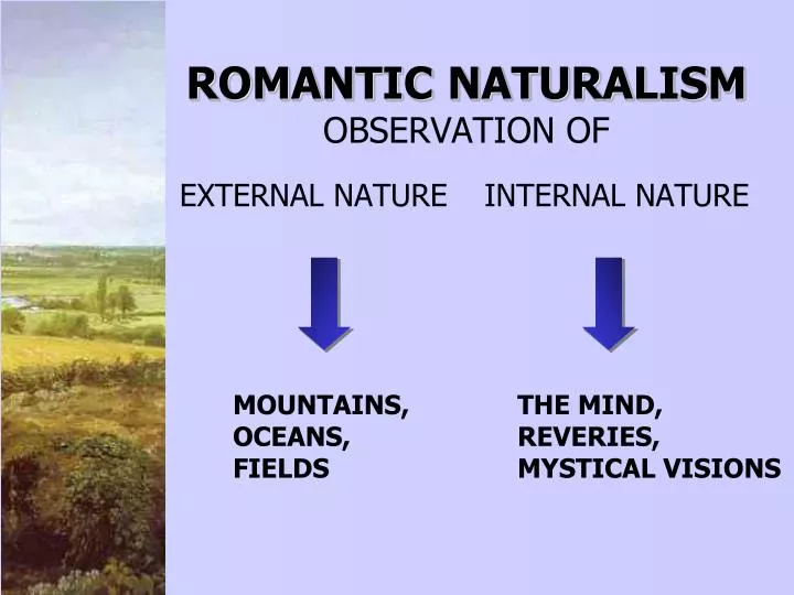 romantic naturalism observation of