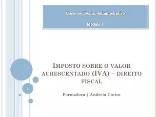 imposto sobre o valor acrescentado iva direito fiscal