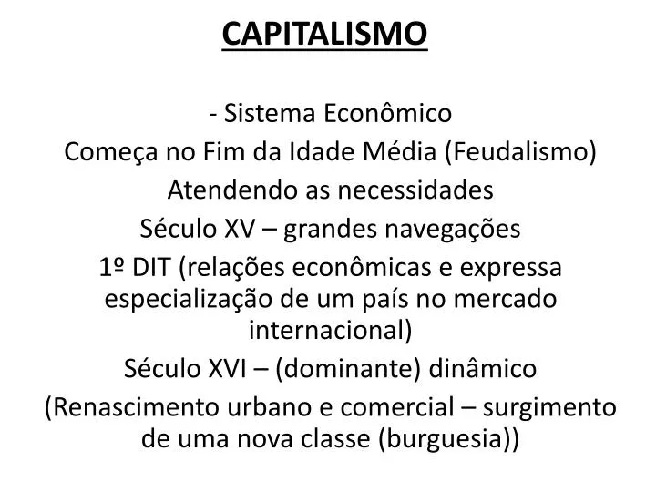 capitalismo