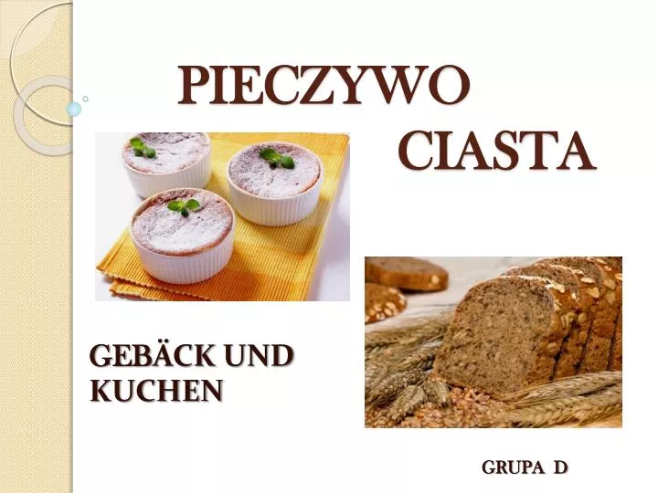 pieczywo ciasta