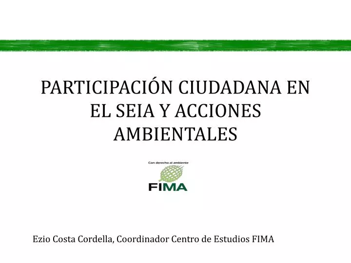 participaci n ciudadana en el seia y acciones ambientales